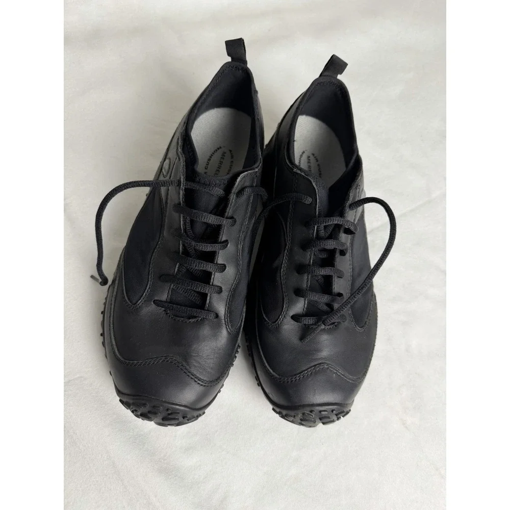 Merrell Vibram  AIR CUSHION men's Shoes‎ Size 9 Black Lace Up-Slip Proof